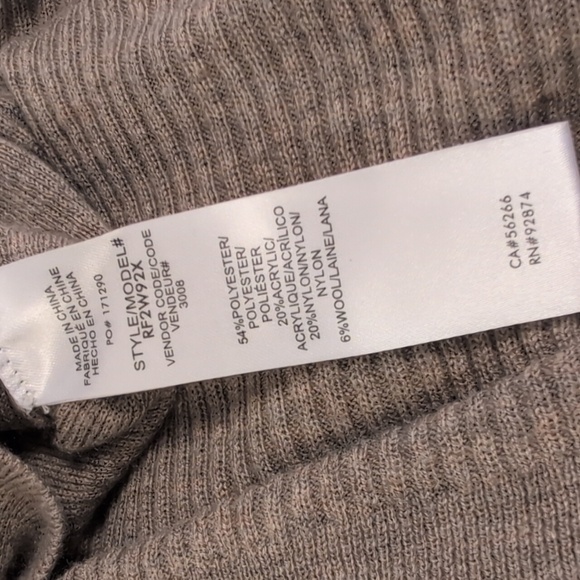 Splendid Georgie Cashblend Rib Sweater Tawny Heather Size M - Picture 4 of 8